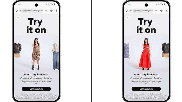 Google Try it On feature