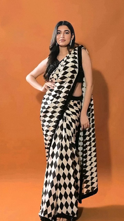 బర్ఫీ ప్రింట్ చీర