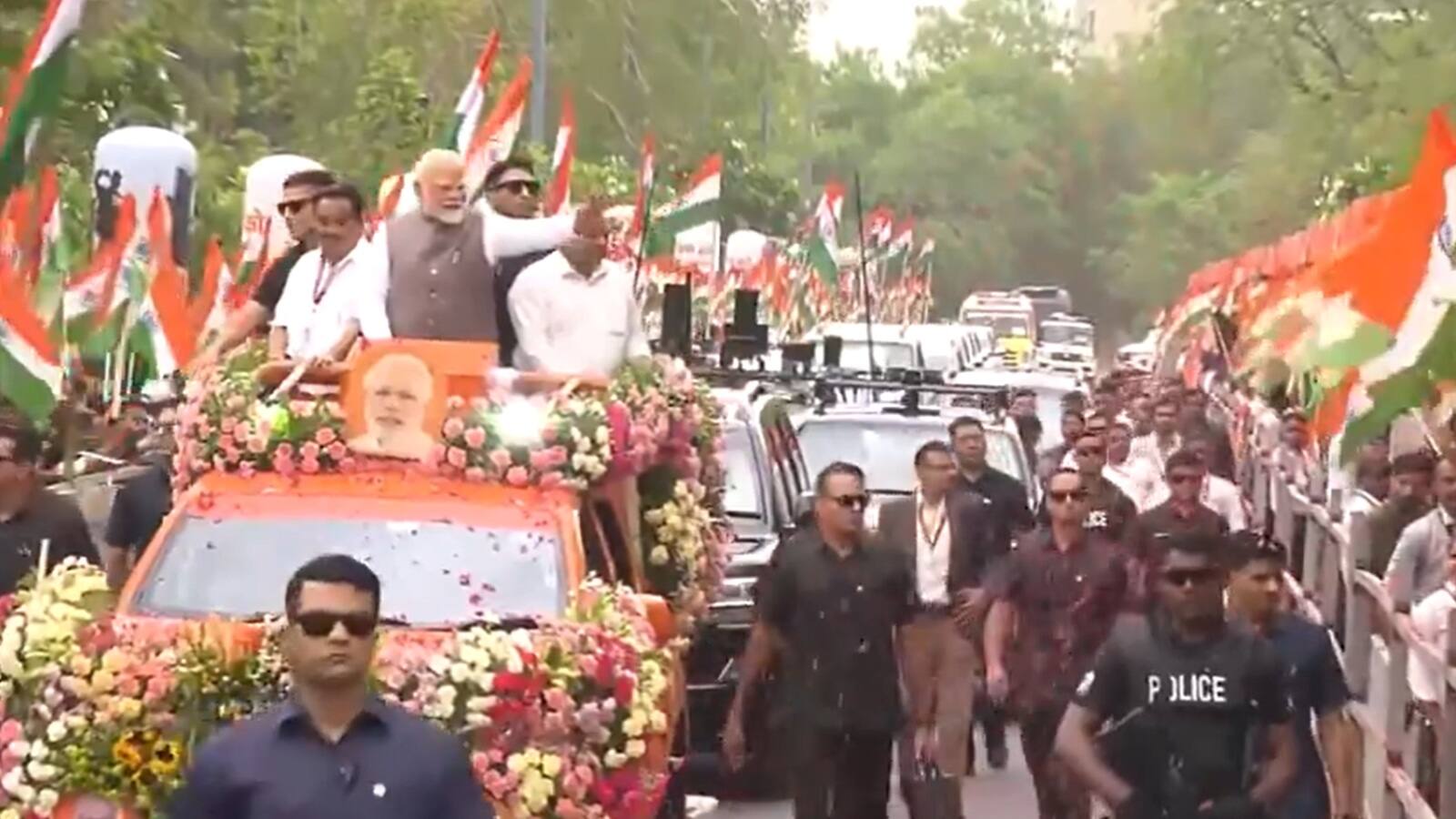 PM Modi Road Show 