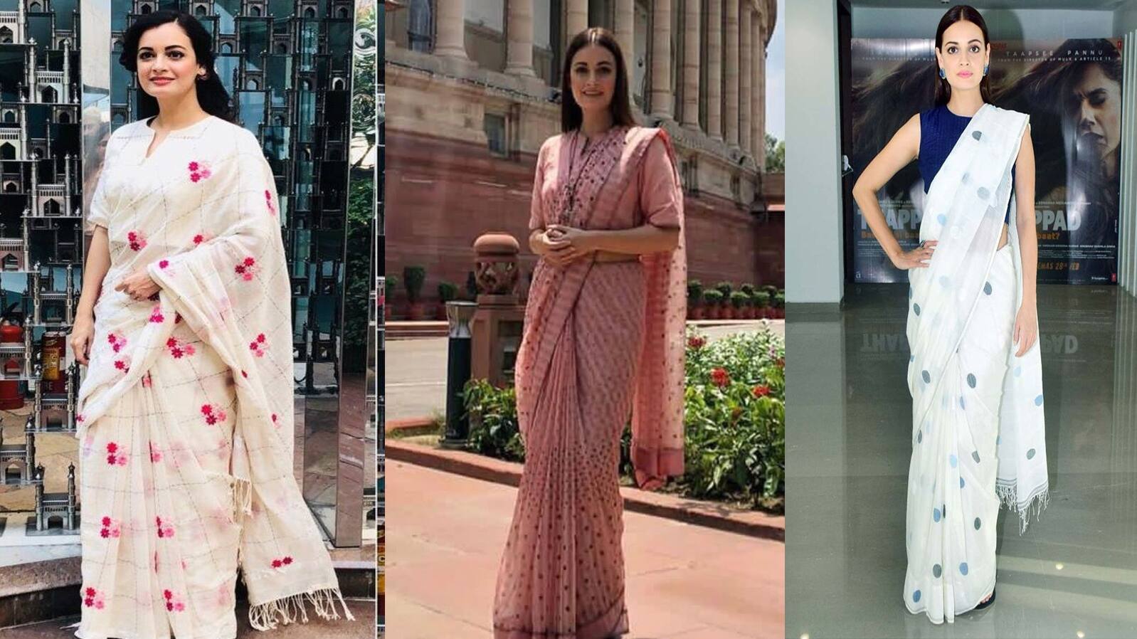 Linen sarees