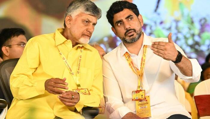 Chandrababu and Lokesh
