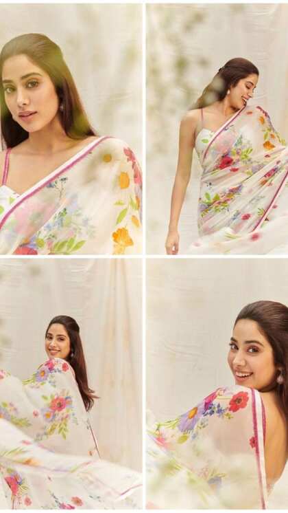 ఫ్లోరల్ ప్రింట్ సారీస్ కి ఈ బ్లౌజులు సూపర్ గా సెట్ అవుతాయి!