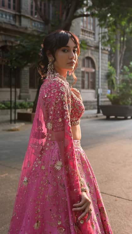 Light and Dark Pink Lehenga