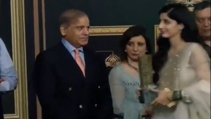 Shehbaz Sharif Staring At Actor Mawra Hocane