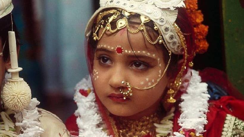 बाल विवाह की प्रतिकात्म तस्वीर