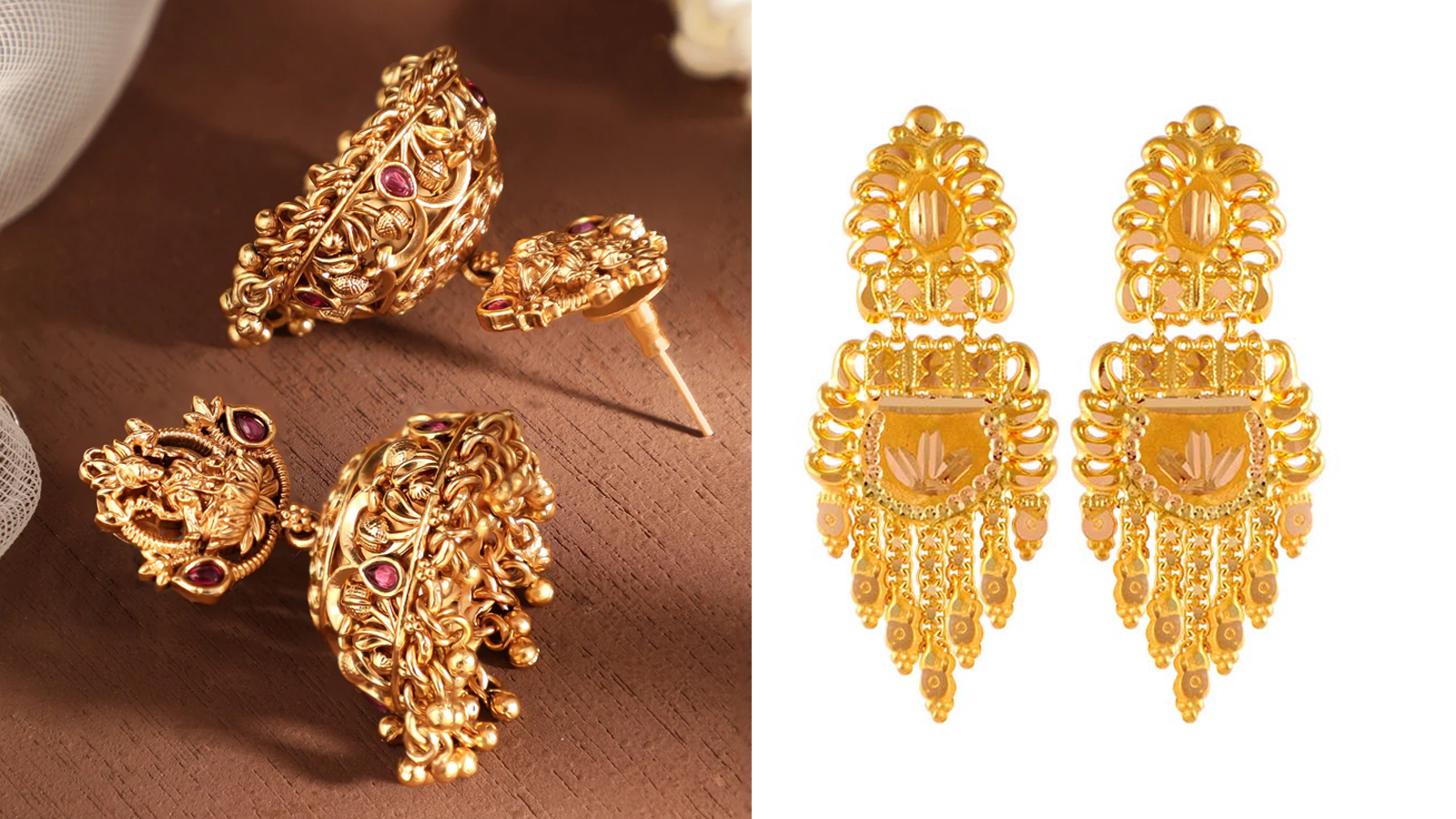 बकरीद पर खरीदें 22kt Gold Jhumka डिजाइंस बकरीद पर खरीदें 22kt Gold Jhumka डिजाइंस
