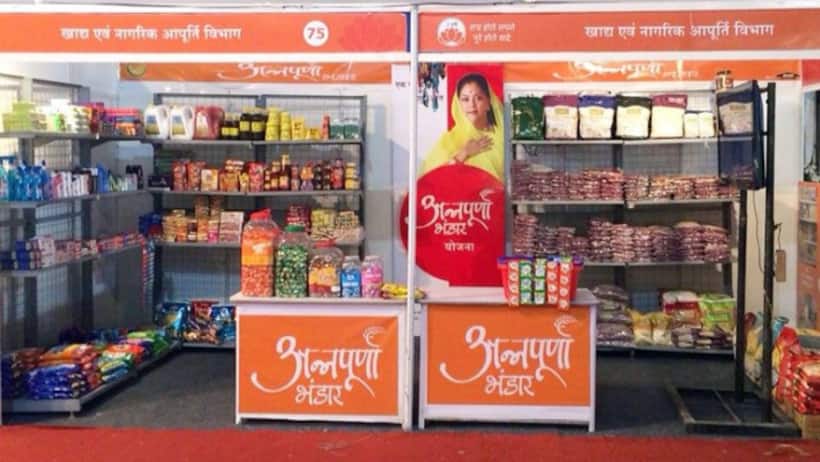rajasthan annapurna bhandar yojana 2025 cheap grocery without ration card
