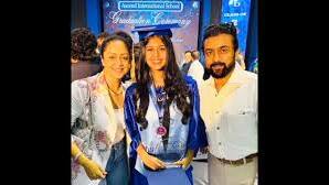 Suriya attends daughter Diya graduation event with Jyothika
