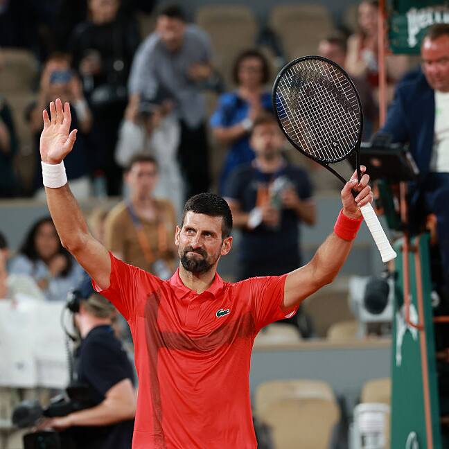 'Fun night to be in Paris': Djokovic jokes as PSG's Champions League glory steals show during French Open win