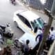 car rammed onto group of students having tea on roadside leaving 12 injured