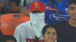 Who is this masked RCB fan in the stadium in Punjab Kings vs Mumbai Indians Qualifier 2