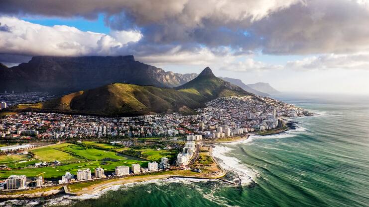 Cape Town and Ocean