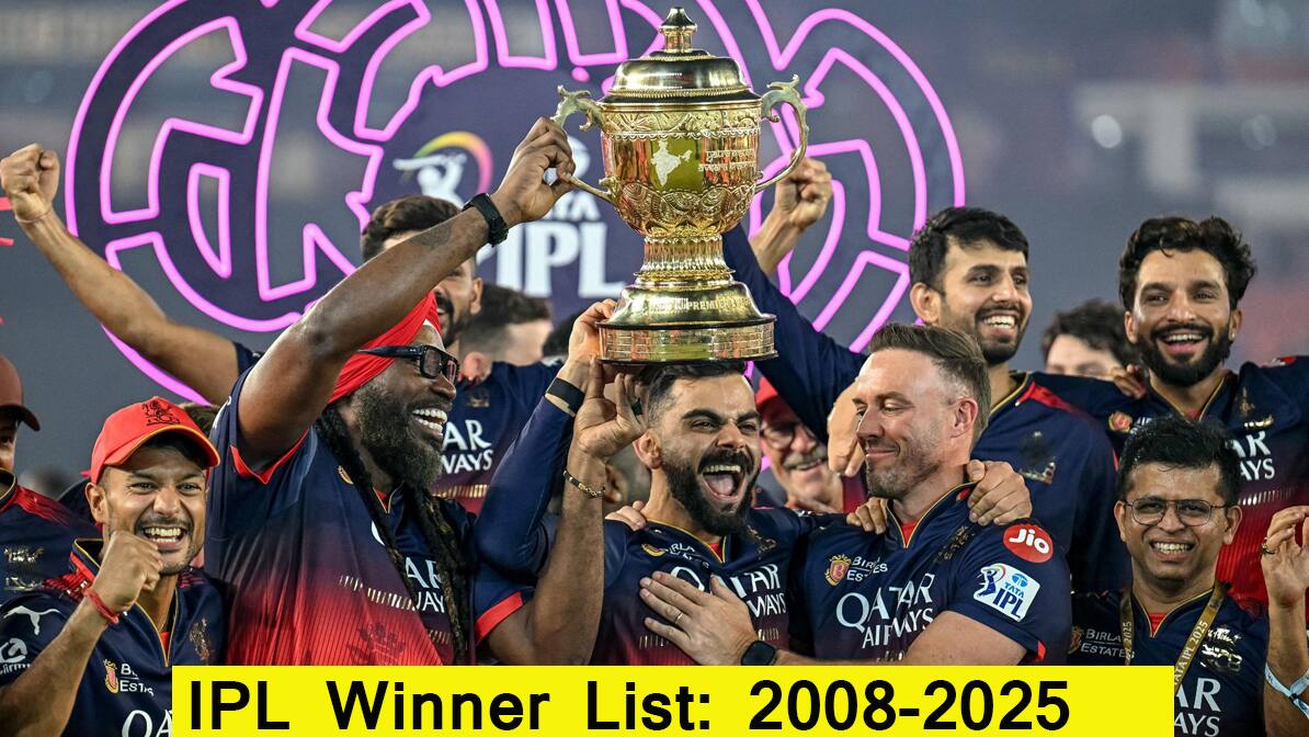 IPL winner list
