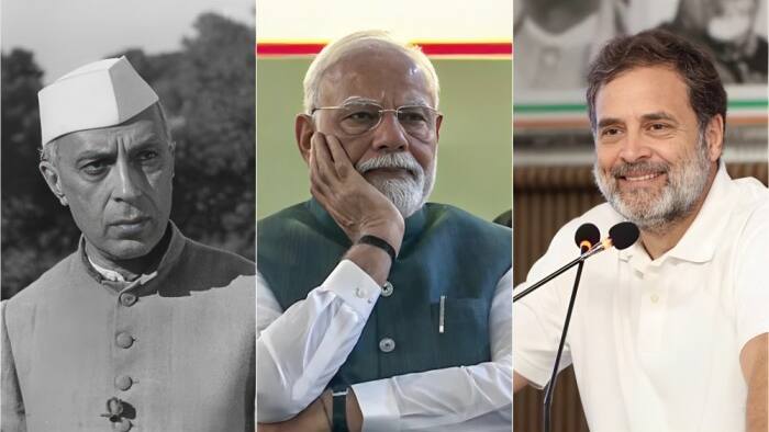 Jawaharlal Nehru, PM Modi and Rahul Gandhi