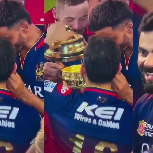 What's inside an IPL Trophy? Virat Kohli's curious kid mode as RCB lifts maiden title in 18 years (WATCH)