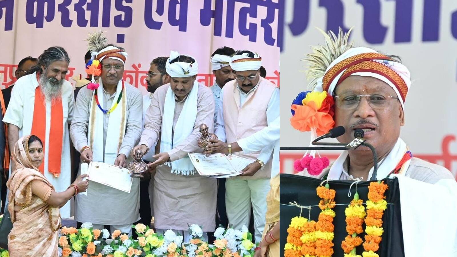 Vishnu Deo Sai at budhalpen karsad and mandri mahotsav in Kanker
