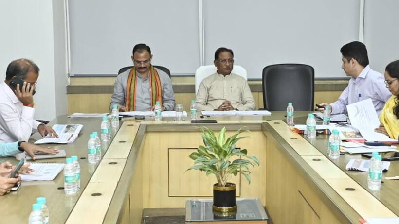Vishnu Deo Sai Health department review meeting