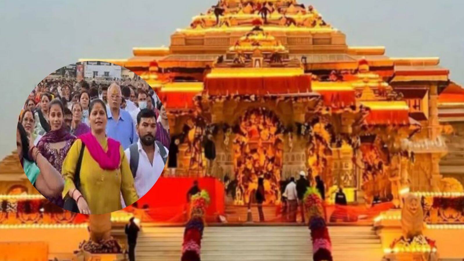 Ayodhya, UP: Devotees rejoice as they make their way to the Shri Ram Janmabhoomi Temple