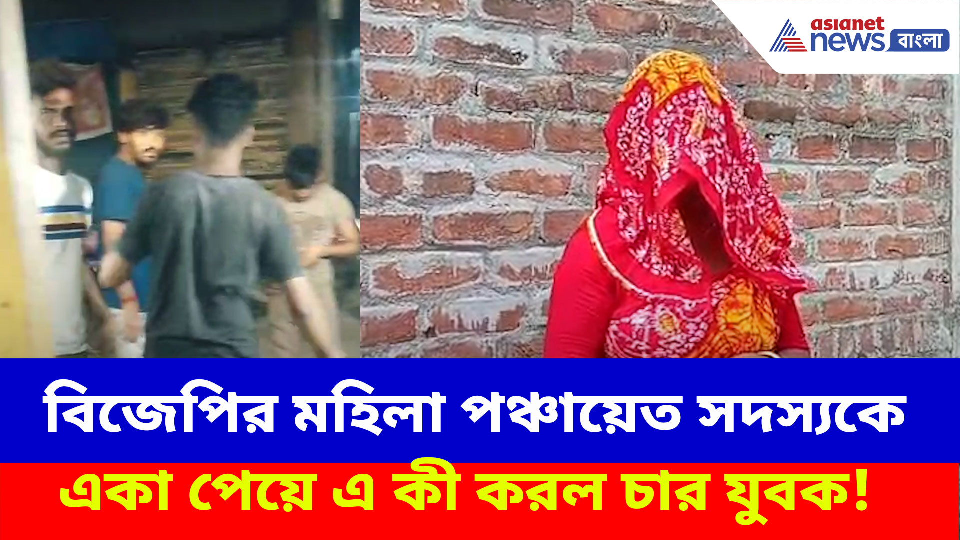 বিজেপির মহিলা পঞ্চায়েত সদস্যকে একা পেয়ে এ কী করল চার যুবক! নিন্দার ঝড় রাজনৈতিক মহলে