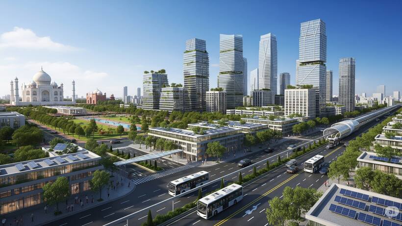 new agra smart city development yeida taj mahal ttz zone industrial plan