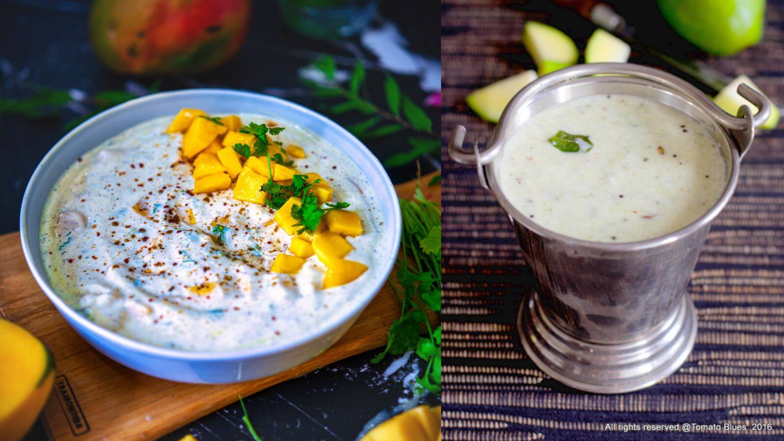 Raw mango and yogurt raita for instant summer relief