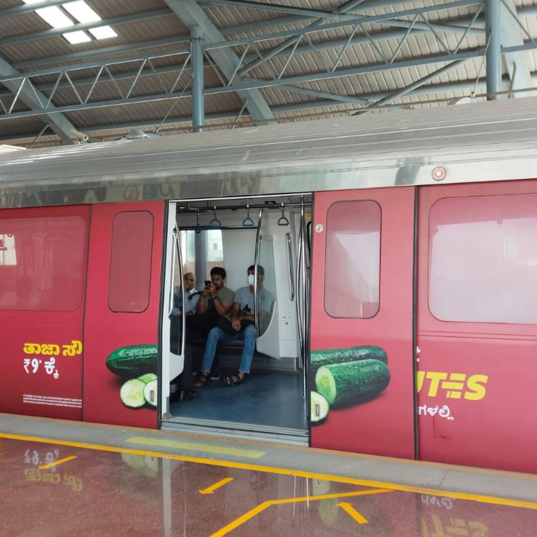 Bengaluru Metro trains wrapped in ads as BMRCL eyes new revenue stream