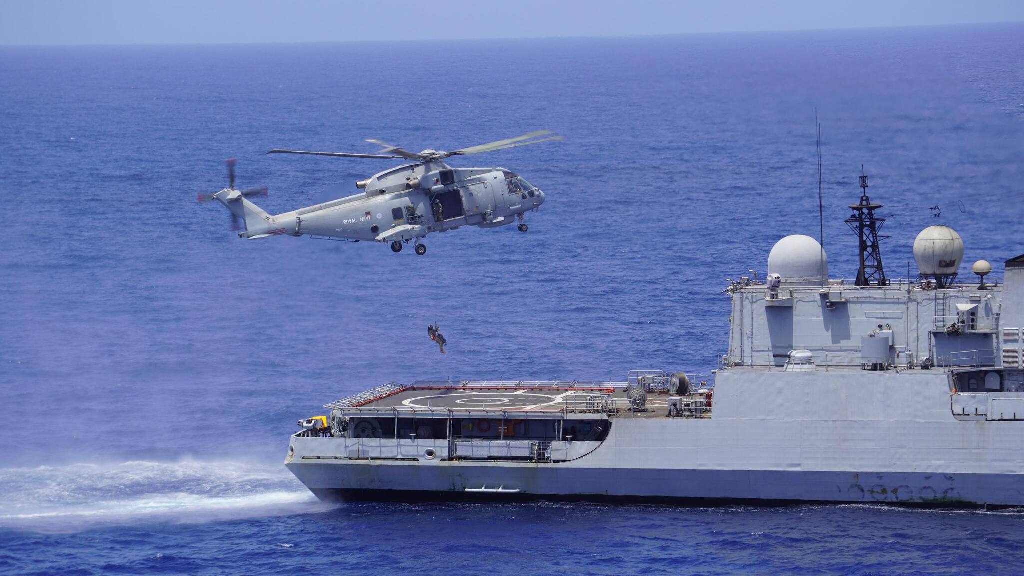 Indian Navy, UK Carrier Strike Group conduct joint passage exercise in North Arabian Sea