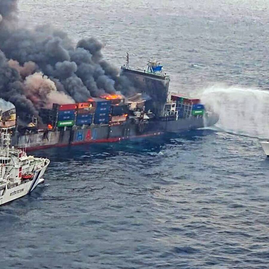 Kerala shipwreck: MV Wan Hai 503 crew booked for negligence, endangering human life