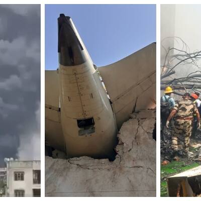 Ahmedabad plane crash: Air India plane crashes onto BJ Medical College hostel roof; shocking video emerges (WATCH)