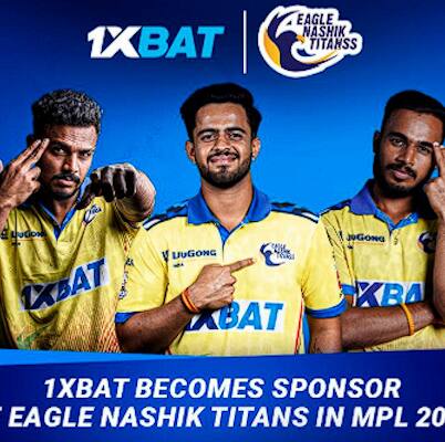 1xBat becomes sponsor of Eagle Nashik Titans in MPL 2025: Investing in the growth of regional cricket in India