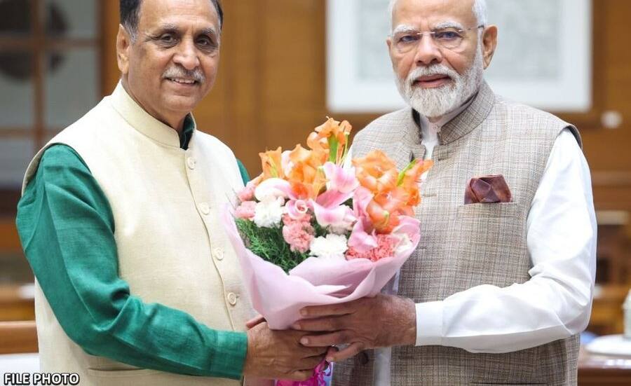 Vijay Rupani and PM Modi