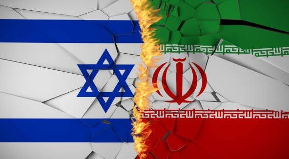 Israel Iran flags