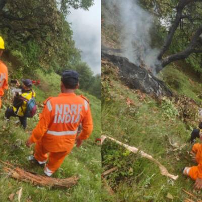 Kedarnath helicopter crash: NDRF, SDRF launch rescue ops near Gaurikund