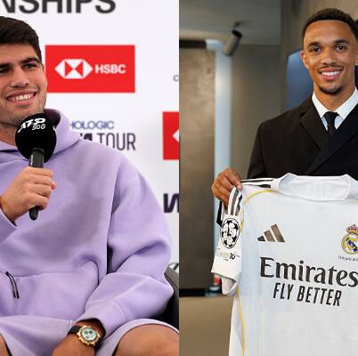 Carlos Alcaraz ‘surprised’ by Trent Alexander-Arnold speaking Spanish as a Real Madrid player (WATCH)