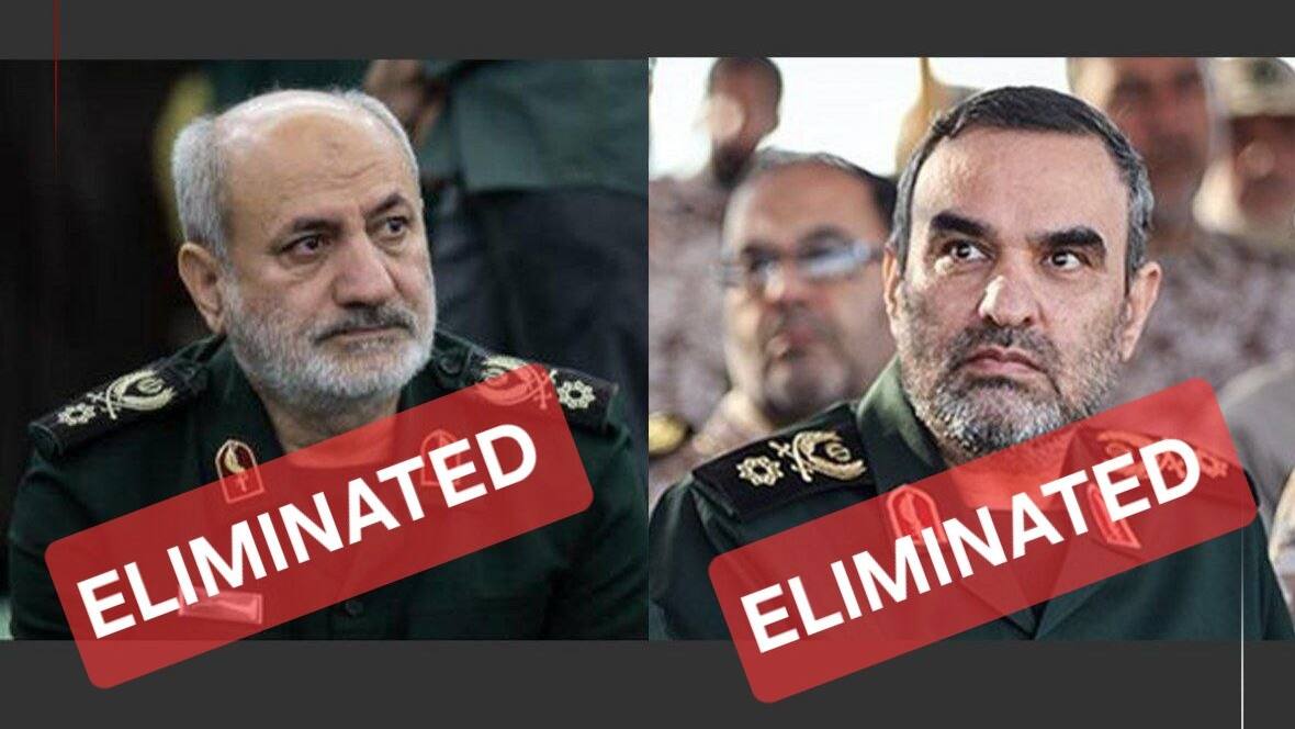 Gen. Mohammad Kazemi, chief of the IRGC Intelligence Organization, and his deputy, Gen. Hassan Mohaqqeq