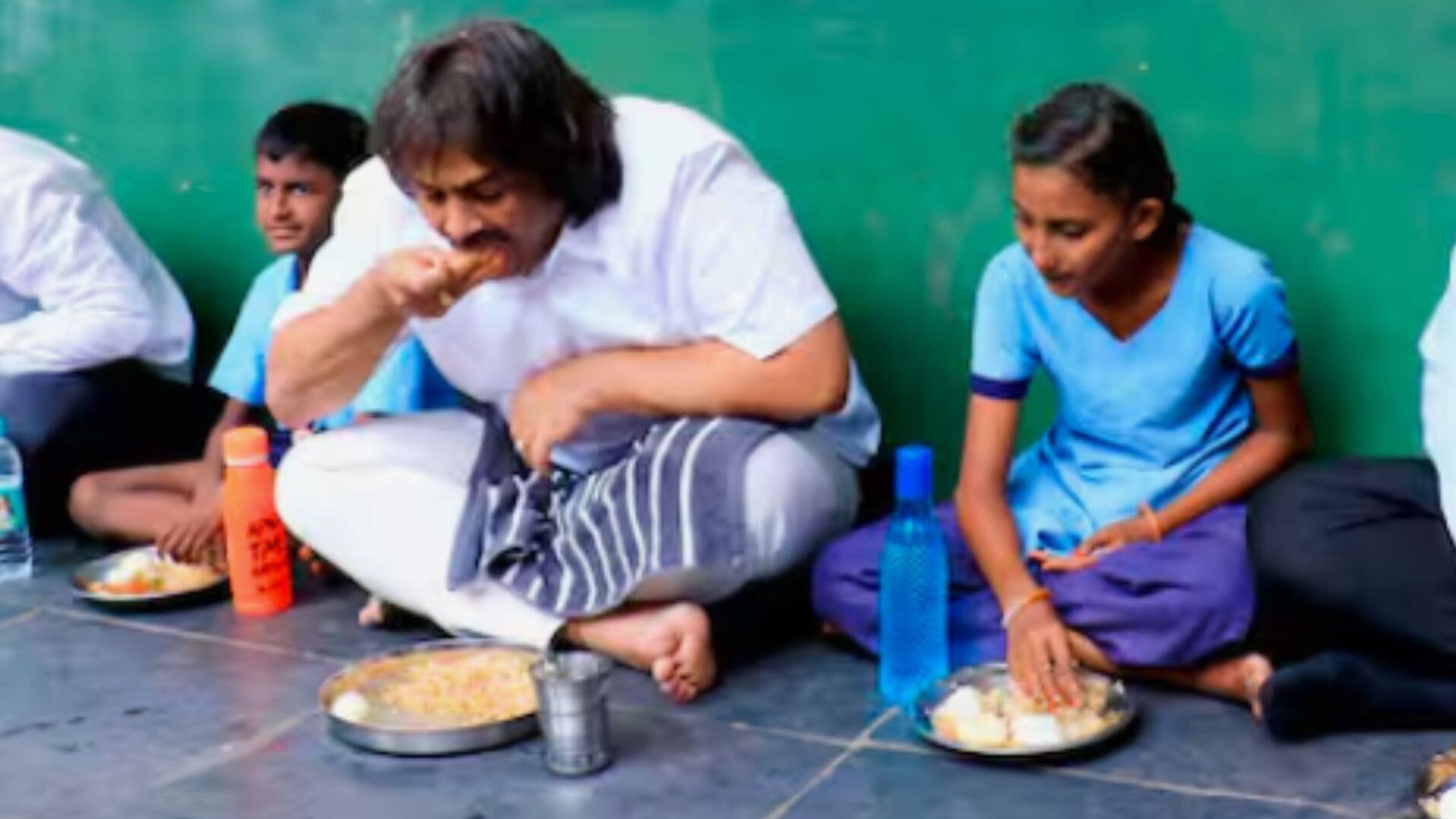 ಶಾಲಾ ಮಕ್ಕಳ ಜೊತೆ ಬಿಸಿಯೂಟ ಸವಿದ ಸಚಿವ Madhu Bangarappa