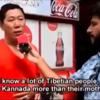Tibetan man says ‘Kannada comes after drinking Cauvery water’, wins hearts online (Watch)