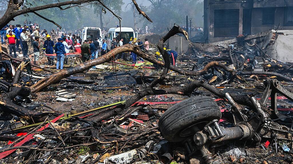 Ahmedabad plane crash site