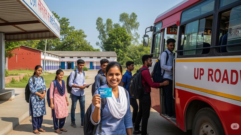 up roadways student smart mst card discount bus pass scheme