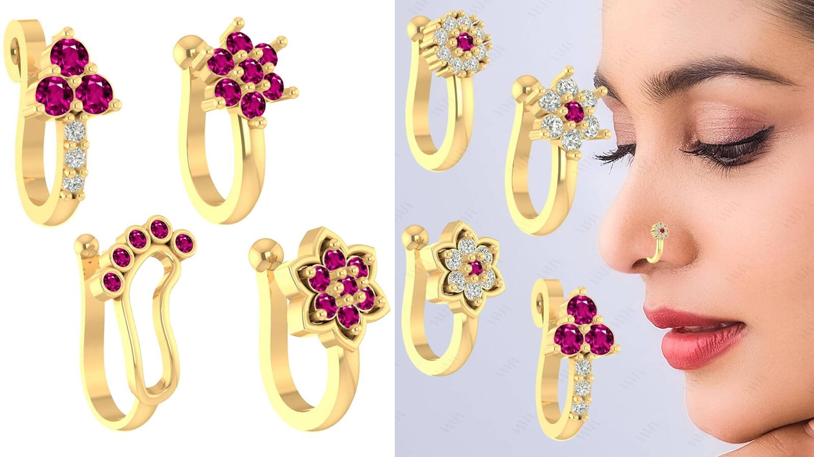 Nose Pin Gold Designs