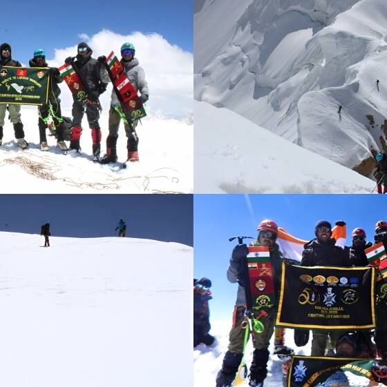 Indian Army scales Shahi Kangri, Silver Peak in Ladakh to honour Galwan heroes