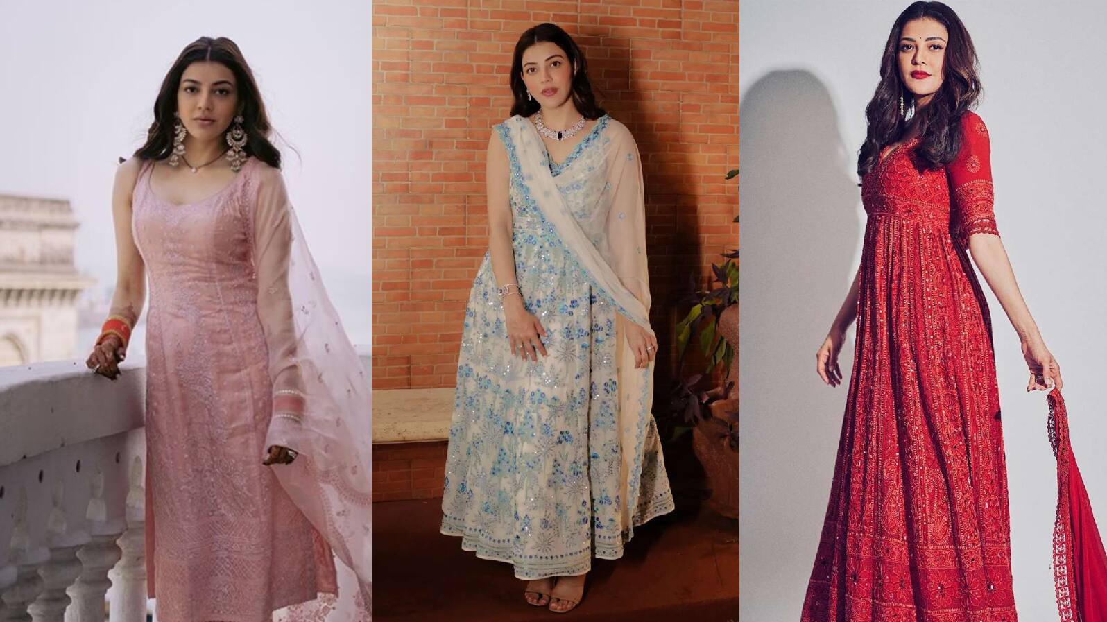 Kajal Agarwal suit look 1