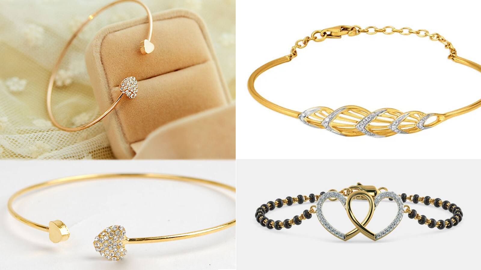 14kt Gold Bracelet Designs for Office Going Girls