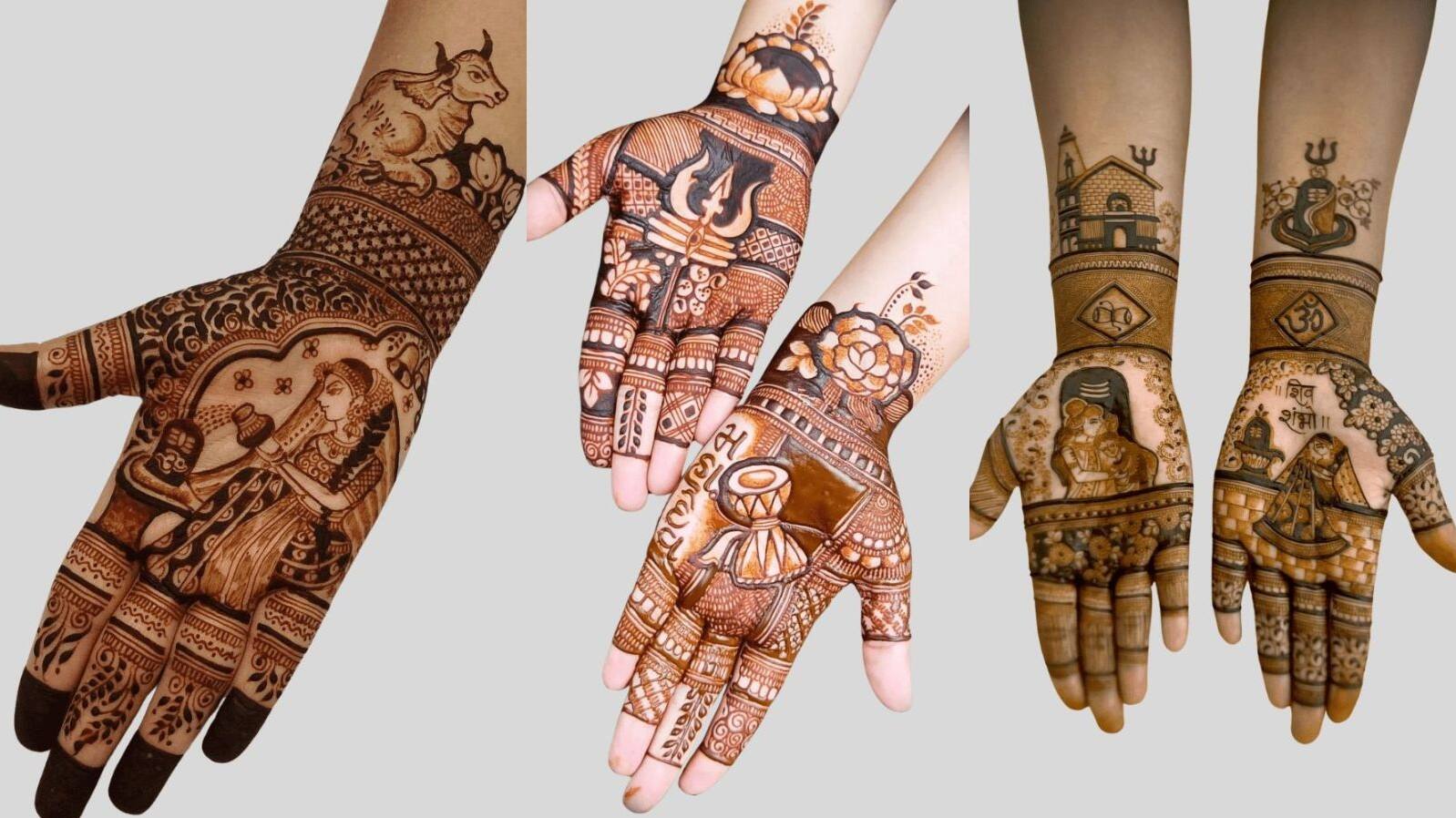 mehndi design for sawan mahina