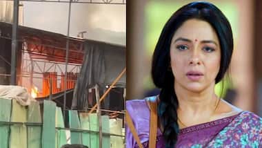 रूपाली गांगुली के शो Anupamaa के सेट पर लगी भीषण आग, सबकुछ जलकर खाक |  Massive Fire Breaks At Rupali Ganguly Show Anupamaa Set Read Details |  Asianet News Hindi