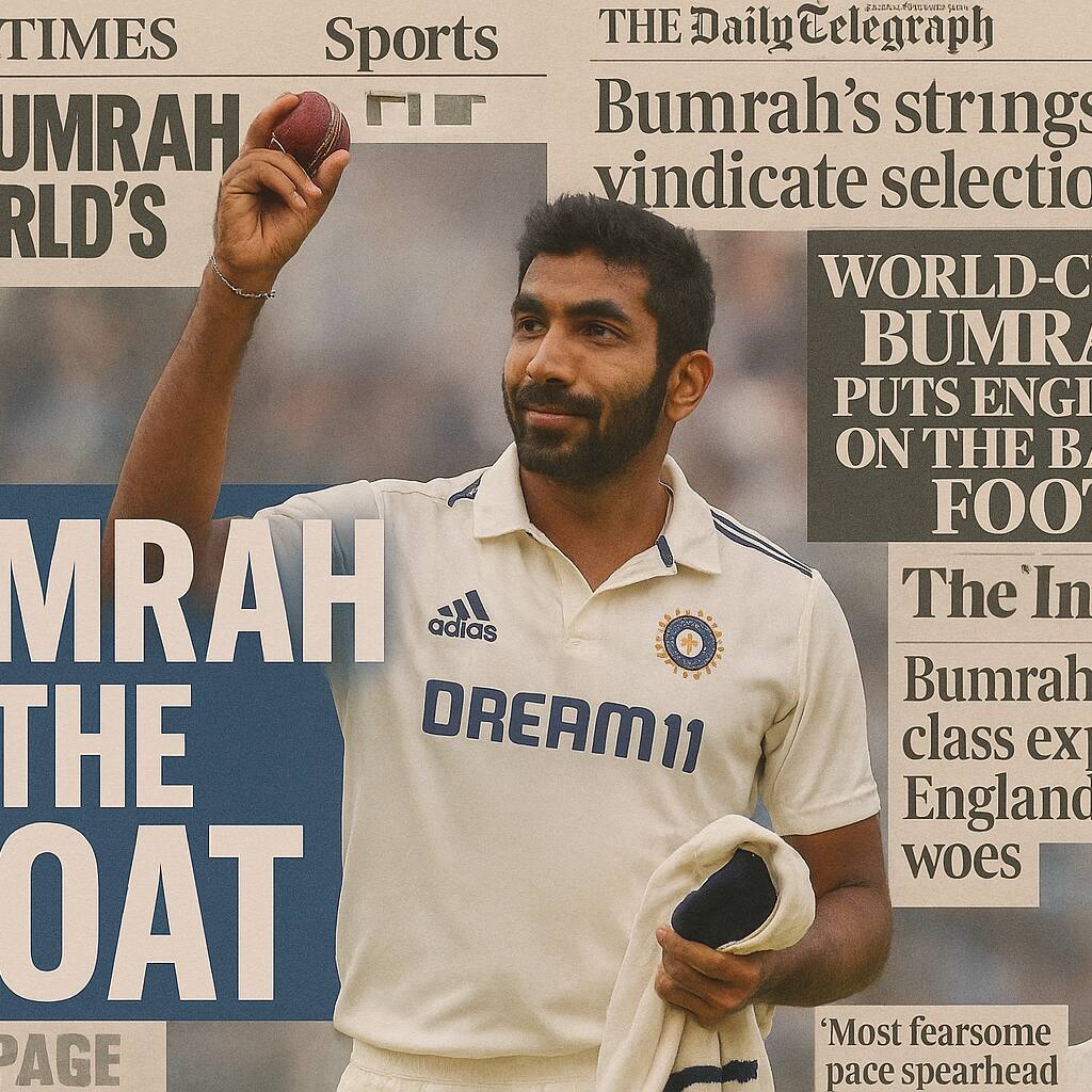 ENG vs IND: Jasprit Bumrah receives ultimate praise from English media after his fifer in the Headingley Test