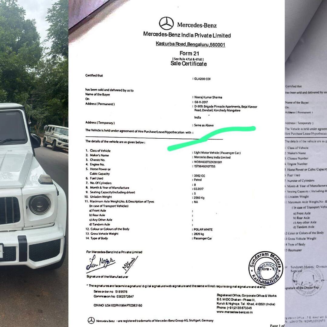 Mangaluru RTO officer creates fake documents to register ₹2.5 crore Mercedes as ₹50 lakh model