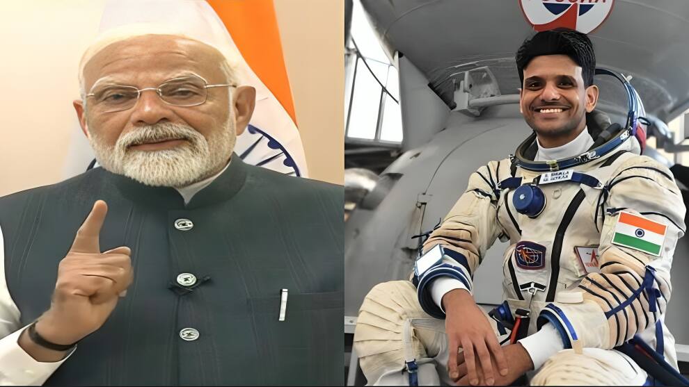 PM Modi and Shubhanshu Shukla Axiom 4
