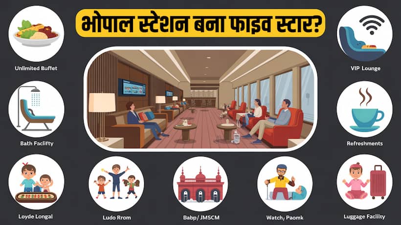 bhopal station executive lounge buffet vip waiting room wifi