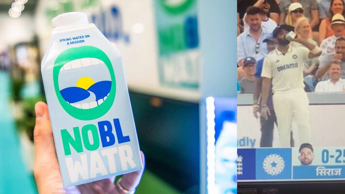 Jasprit Bumrah drinking NOBL water
